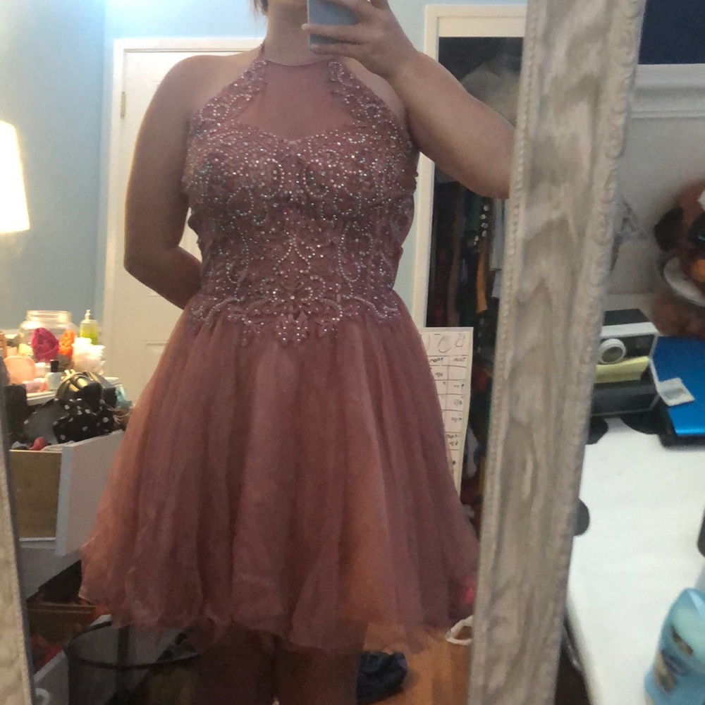 Juniors Pink Party Dress